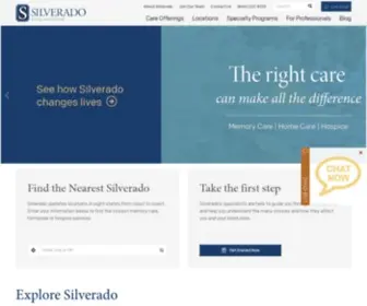 Silveradosenior.com(Silverado enriches the quality of life and the human spirit through three key areas of service) Screenshot