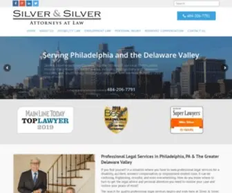 Silverandsilver.com(Personal Injury & Workers Comp Lawyers In Philadelphia) Screenshot