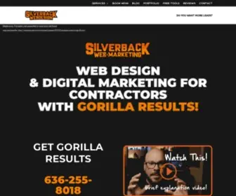 Silverbackweb.com(Web Design & Digital Marketing Built For Contractors. You Need More Than a Website) Screenshot