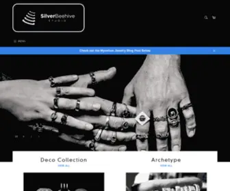 Silverbeehivestudio.com(Silver Beehive Studio unique handcrafted silver rings) Screenshot