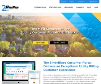 Silverblaze.com(Utility Billing Software Solutions & Customer Portals) Screenshot