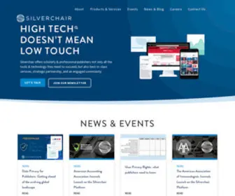Silverchair.com(The Silverchair Platform for professional & scholarly publishers) Screenshot