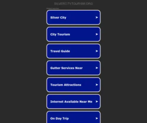 Silvercitytourism.org(Find Your Self in Silver City) Screenshot