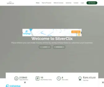 Silverclix.com(Home SilverClix) Screenshot