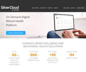 Silvercloudhealth.com(On Demand Virtual Mental Health Platform) Screenshot