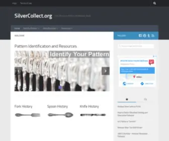 Silvercollect.org(Free Silverware Pattern Identification Guide) Screenshot