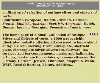 Silvercollection.it(A small collection of antique silver and objects of vertu) Screenshot