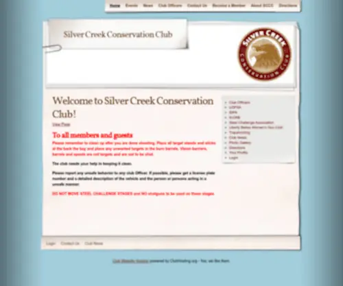 Silvercreekcc.org(Silver Creek Conservation Club) Screenshot