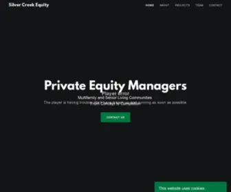 Silvercreekequity.com(Silver Creek) Screenshot
