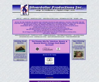 Silverdollarproductions.net(Revere Clocks at Silverdollar Productions) Screenshot