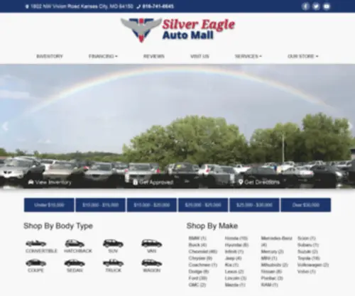 Silvereagleautomall.net(Used Cars Kansas City MO) Screenshot