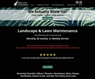 Silverfernaz.com(Landscape & Yard Maintenance) Screenshot