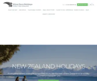 Silverfernholidays.com(New Zealand Holidays 2022 & 2023) Screenshot