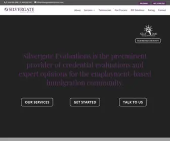 Silvergateevaluations.com(Silvergate Evaluations) Screenshot