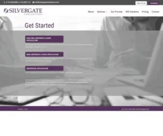 Silvergateweb.com(Silvergate Evaluations) Screenshot