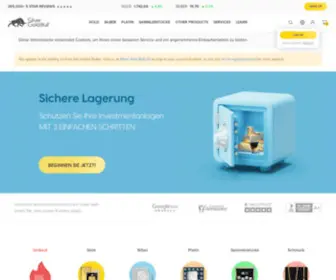 Silvergoldbull.de(Kaufen Sie Anlagegold und Silber online) Screenshot