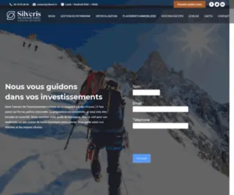 Silveris.fr(Cabinet de gestion de patrimoine à Lyon) Screenshot