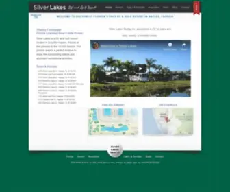 Silverlakesrvresort.com(Naples, Florida) Screenshot