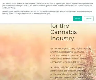 Silverleafcbc.com(Silver Leaf Cannabis Business Central) Screenshot