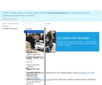 Silverlight.net(MSDN Silverlight Dev Center) Screenshot