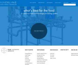 Silverlinefoodequipment.com(Hydro-Thermal's SilverLine) Screenshot