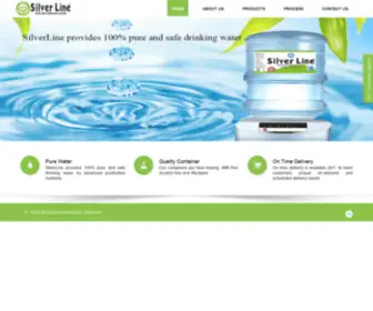 Silverlinewater.com(Packaged Drinking Water Manufacturer) Screenshot