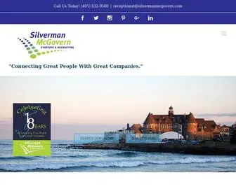 SilvermanmcGovern.com(Silverman McGovern Staffing & Recruiting Agency) Screenshot