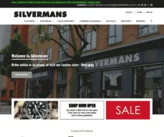 Silvermans.co.uk(Silvermans genuine military kit) Screenshot