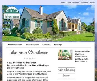 Silvermere.com.au(Blue Mountains Accommodation Silvermere Guesthouse Wentworth Falls) Screenshot