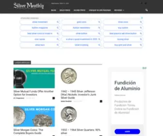 Silvermonthly.com Screenshot
