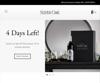 Silveroak.com(Silver Oak Cabernet Sauvignon Wines) Screenshot