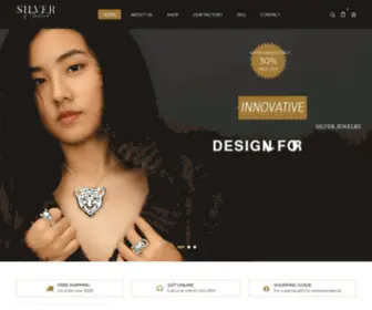 Silverofthailand.com(Thailand's leading silver jewelry manufacturer) Screenshot