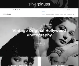 Silverpinups.com(Vintage Original Photography from Every Genre) Screenshot