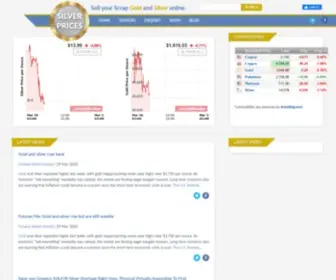 Silverprices.com(Sell your Scrap Gold and Silver online) Screenshot