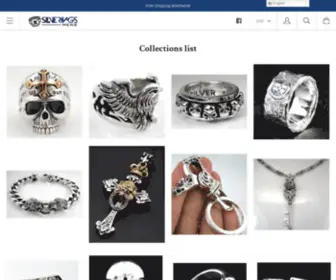 Silverringsmen.com(925 Sterling Silver Men's Rings) Screenshot