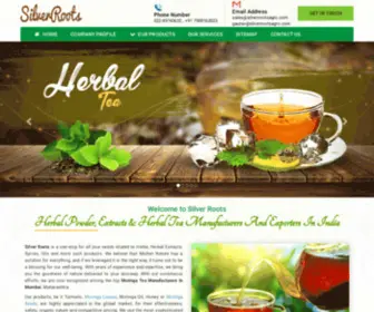 Silverrootsagro.com(Moringa Tea Manufacturers) Screenshot