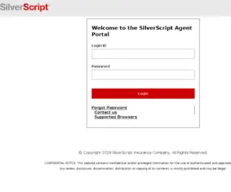 Silverscriptagentportal.com(Enrollments Portal) Screenshot