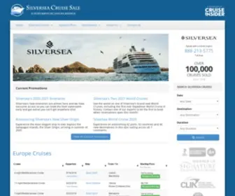 Silverseacruisesale.com(Silversea Cruise Sale) Screenshot