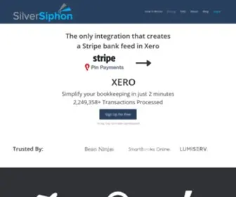 Silversiphon.com(Sync Stripe Transactions with Xero) Screenshot