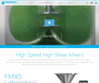 Silverson.co.uk(Industrial High Shear Mixers) Screenshot