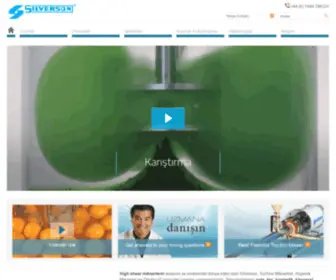 Silverson.com.tr(Industrial High Shear Mixers) Screenshot