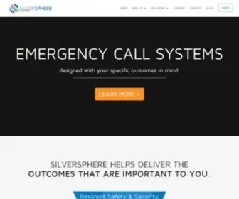 Silversphere.com(Silversphere Emergency Call Systems For Assisted & Independent Living) Screenshot