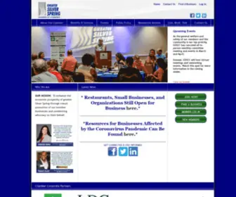 Silverspringchamber.com(Greater Silver Spring Chamber) Screenshot
