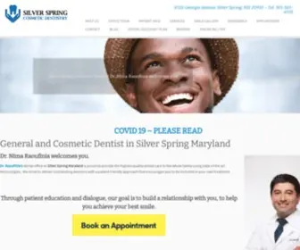 SilverspringcosmetiCDentistry.com(Dentist in Silver Spring) Screenshot