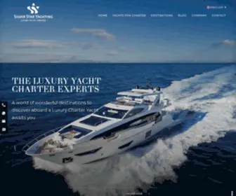 Silverstaryachting.com(Luxury Yacht Charter) Screenshot