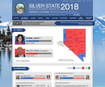 Silverstateelection.com(Nevada General Election 2012) Screenshot
