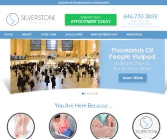 Silverstonepodiatry.com(Podiatrist, Foot Doctor) Screenshot