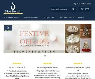 Silverstore.in(Certified Silver Articles and Jewellery) Screenshot