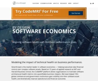 Silverthreadinc.com(Improve Your Software Health. Silverthread) Screenshot