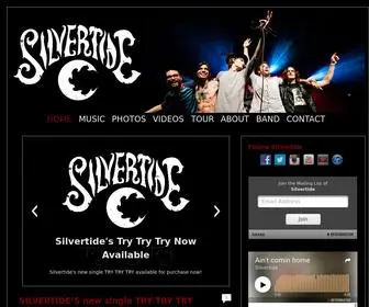 Silvertideband.com(SILVERTIDE Official band Site) Screenshot